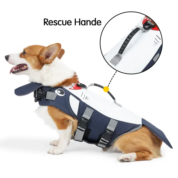 O1CN01Ls14RQ2CVtQj7Ul8d_2212503318480-0-cib.jpg_ Shark-Style Dog Life Jacket with Easy-Move Fit