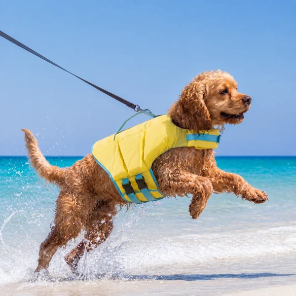talenori-ai-image-20260811-073815 Cartoon Color Block Dog Life Jacket