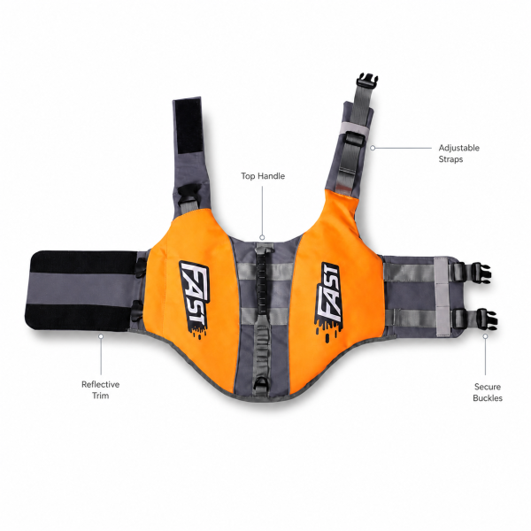 Talenori 媒体包候选图 - 卖点说明图 Reflective Polyester Dog Life Jacket Vest