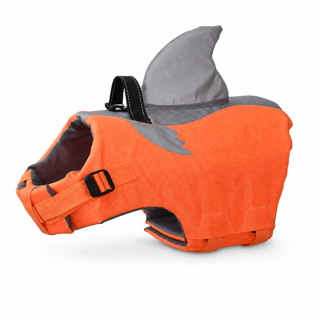Shark-Inspired Dog Life Jacket Vest