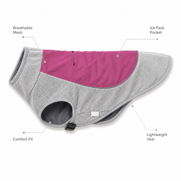 Talenori 媒体包候选图 - 卖点说明图 Summer Cooling Dog Vest with Ice Pack Pocket