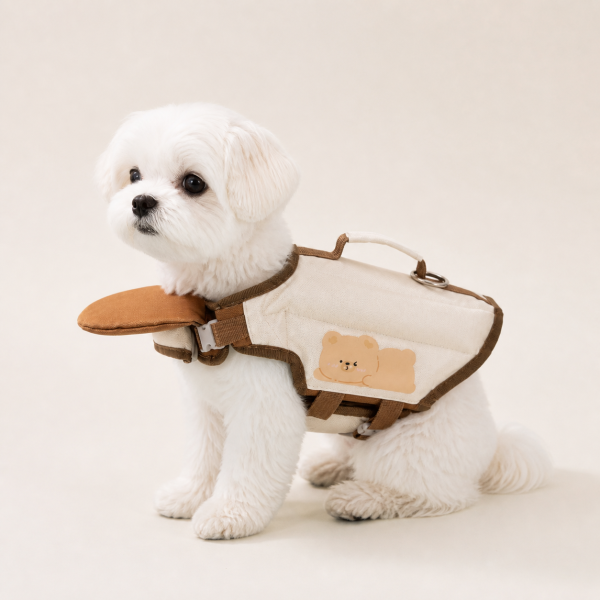 Talenori 媒体包候选图 - 狗狗上身图 Bear Cartoon Dog Life Jacket