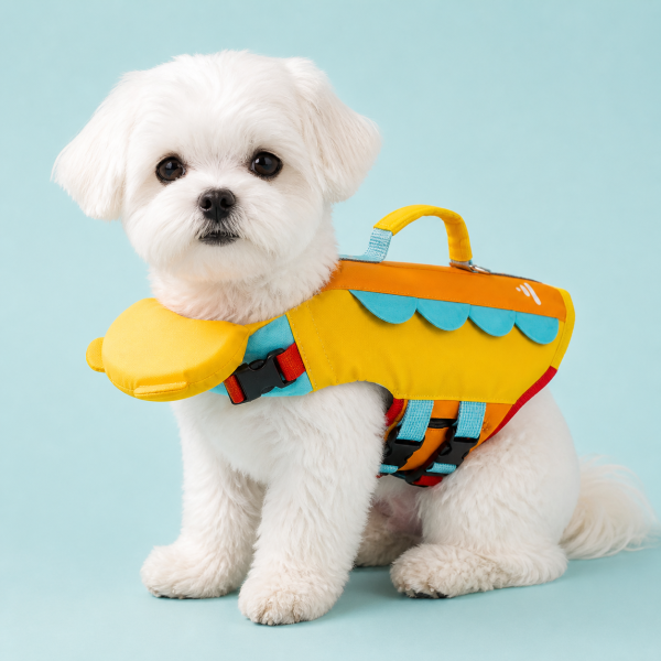 Minimal Cartoon Dog Life Jacket